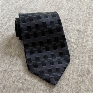 Jones New York Black Patterned Tie